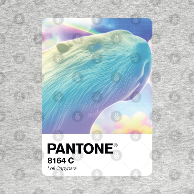 Pantone lofi Capybara swatch by theartistmusician